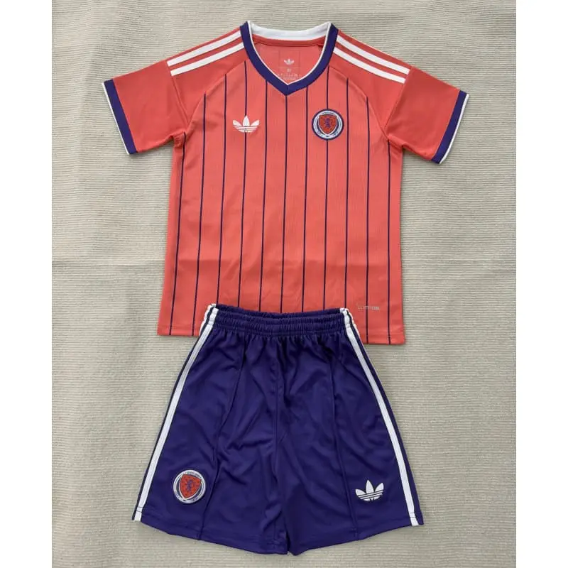 Camiseta Escocia Away Mundial 2026 Rosa Niño Kit