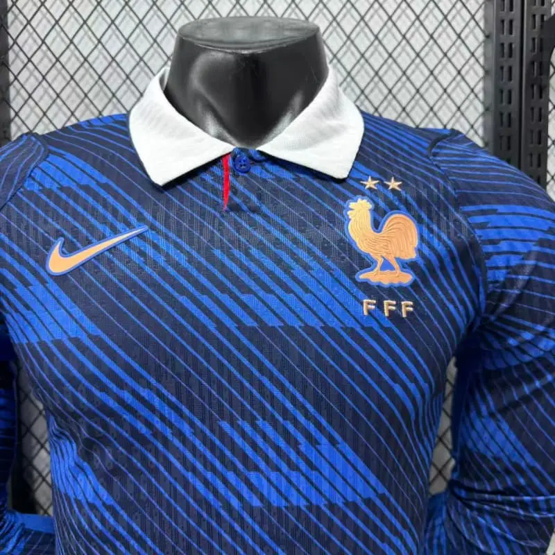 Camiseta Francia Home Mundial 2026 ML Azul (EDICIÓN JUGADOR)