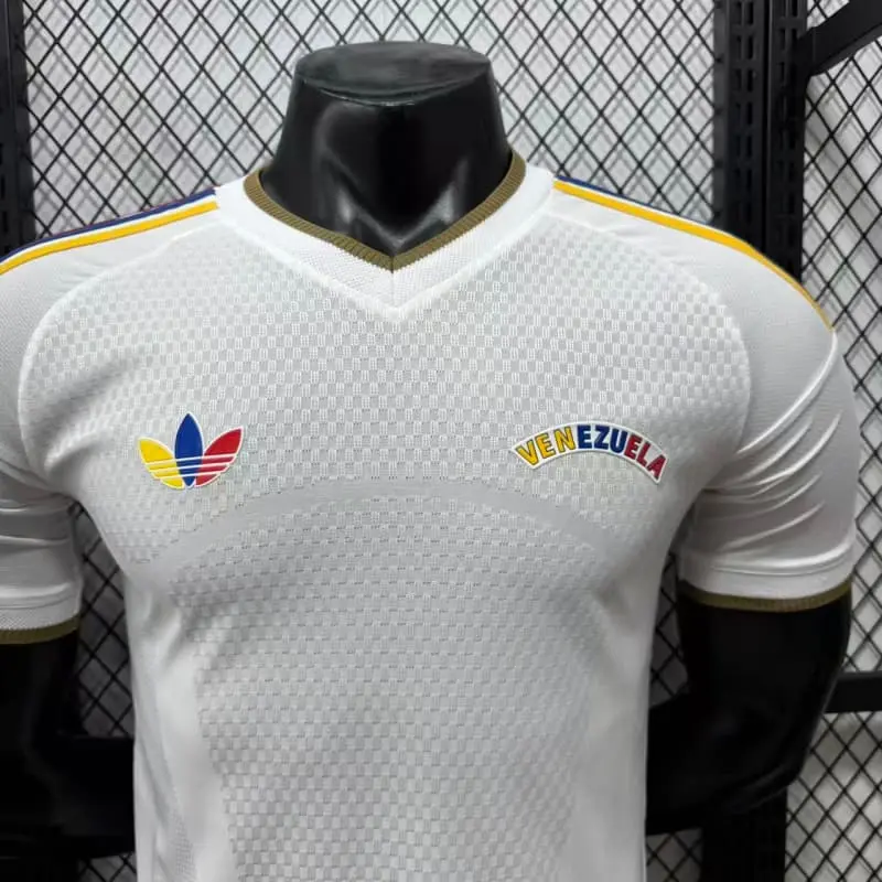 Camiseta Venezuela Away Mundial 2026 Blanco (EDICIÓN JUGADOR)