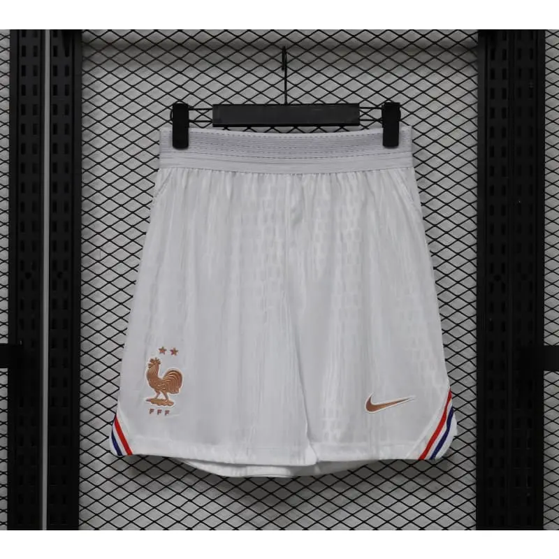 Pantalón Corto Francia Home Mundial 2026 Blanco (EDICIÓN JUGADOR)