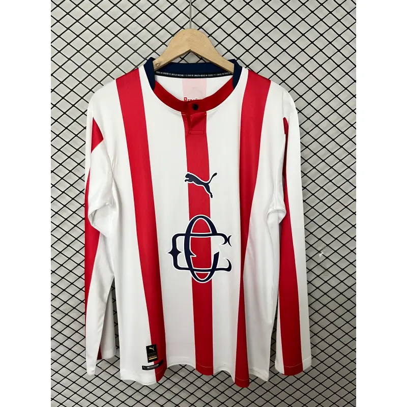 Camiseta Chivas 120 Aniversario Edición 2026/2027 ML Rojo/Blanco