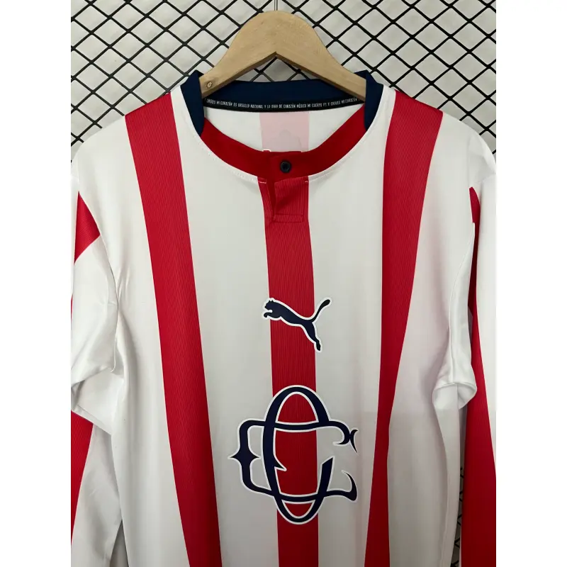 Camiseta Chivas 120 Aniversario Edición 2026/2027 ML Rojo/Blanco