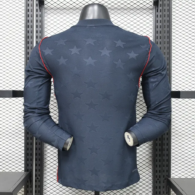Camiseta EE.UU Away Mundial 2026 ML Negro Obsidiana (EDICIÓN JUGADOR)