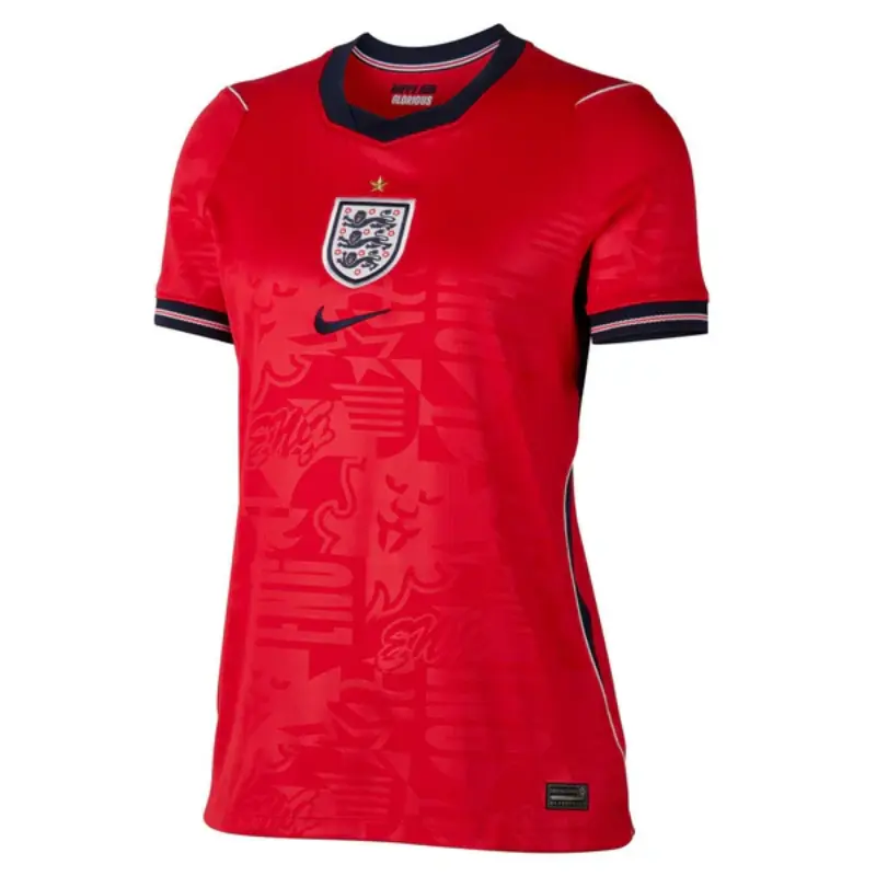 Camiseta Inglaterra Away Mundial 2026 Rojo Mujer