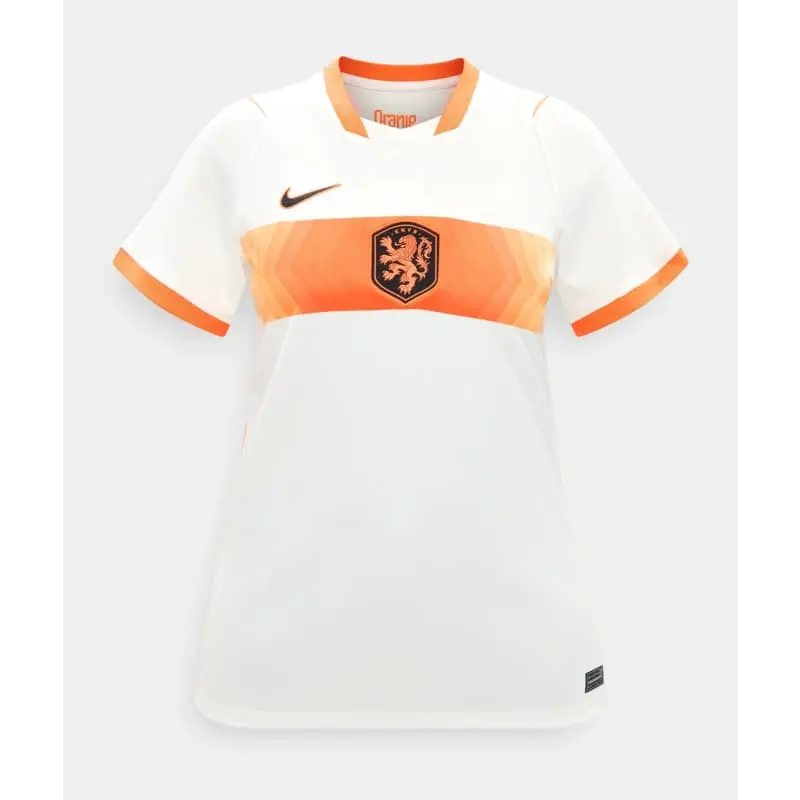 Camiseta Holanda Away Mundial 2026 Blanco Mujer