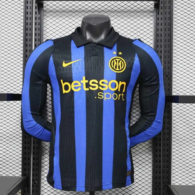 Camiseta Inter de Milan Home 2026/2027 ML Azul/Negro (EDICIÓN JUGADOR)
