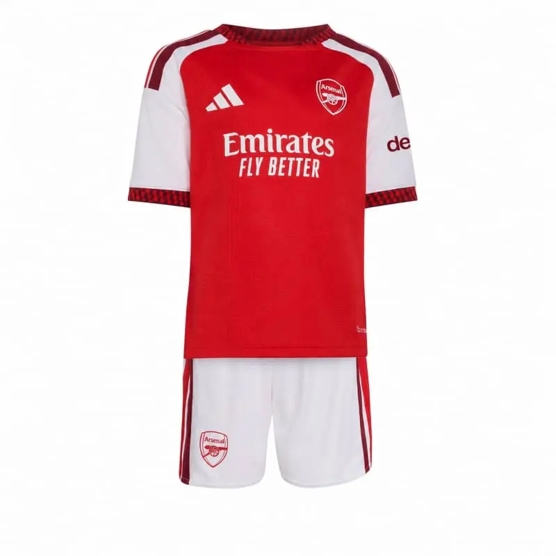 Camiseta Arsenal Home 2026/2027 Rojo/Blanco Niño Kit