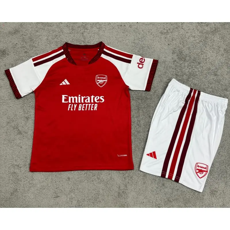 Camiseta Arsenal Home 2026/2027 Rojo/Blanco Niño Kit