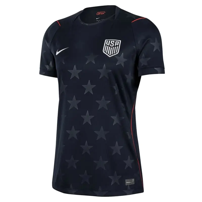 Camiseta EE.UU Away Mundial 2026 Negro Obsidiana Mujer