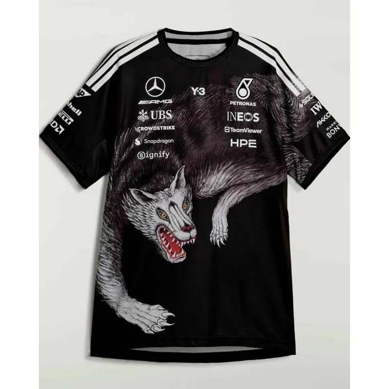 Camiseta Mercedes AMG x adidas Y-3 2026 Edición Especial Negro
