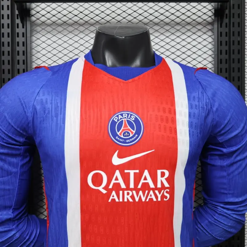 Camiseta PSG Home 2026/2027 ML Azul/Rojo (EDICIÓN JUGADOR)