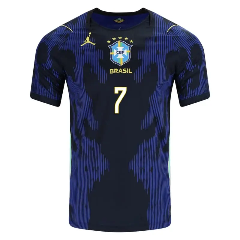 Camiseta VINI JR. 7 Brasil Away Mundial 2026 Azul