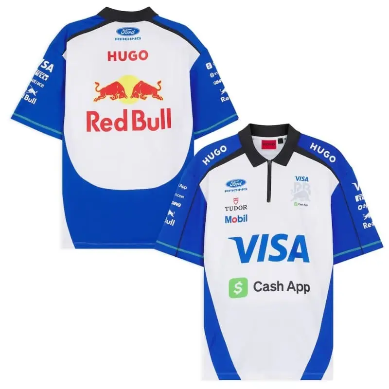 Camiseta Visa Cash App Racing Bulls Silverstone GP Blanco/Azul