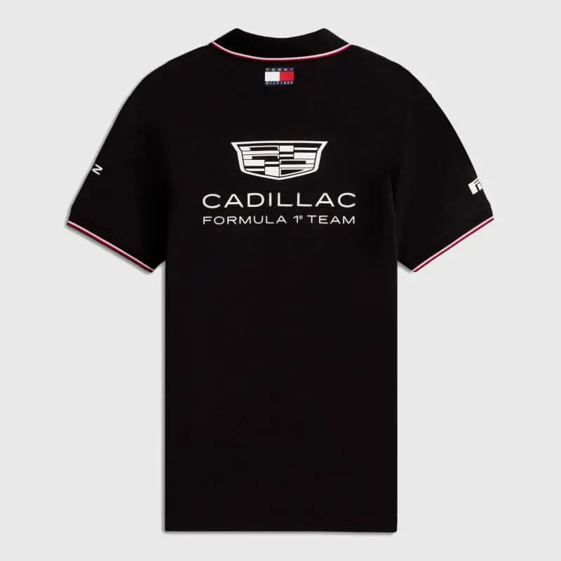 Polo Cadillac F1 x Tommy Hilfiger 2026 Edición Especial Negro