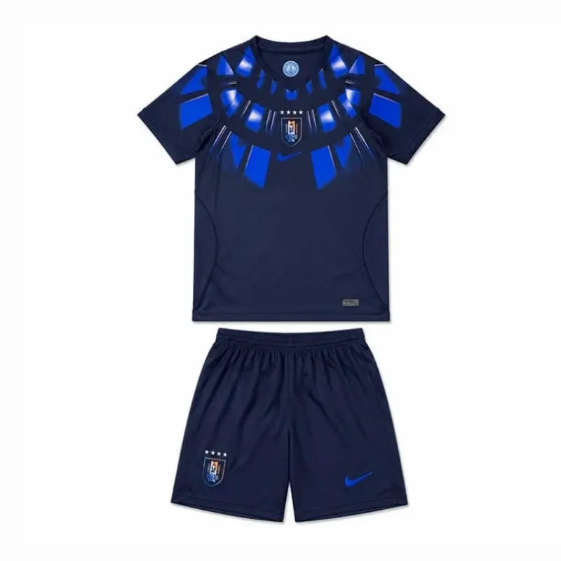 Camiseta Uruguay Away Mundial 2026 Azul Oscuro Niño Kit