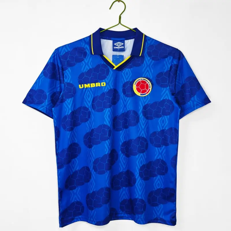 Camiseta Colombia 1994 Away Retro Azul
