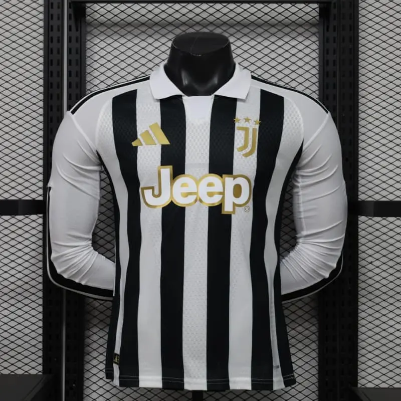 Camiseta Juventus 2026/2027 Home ML Negro/Blanco (EDICIÓN JUGADOR)