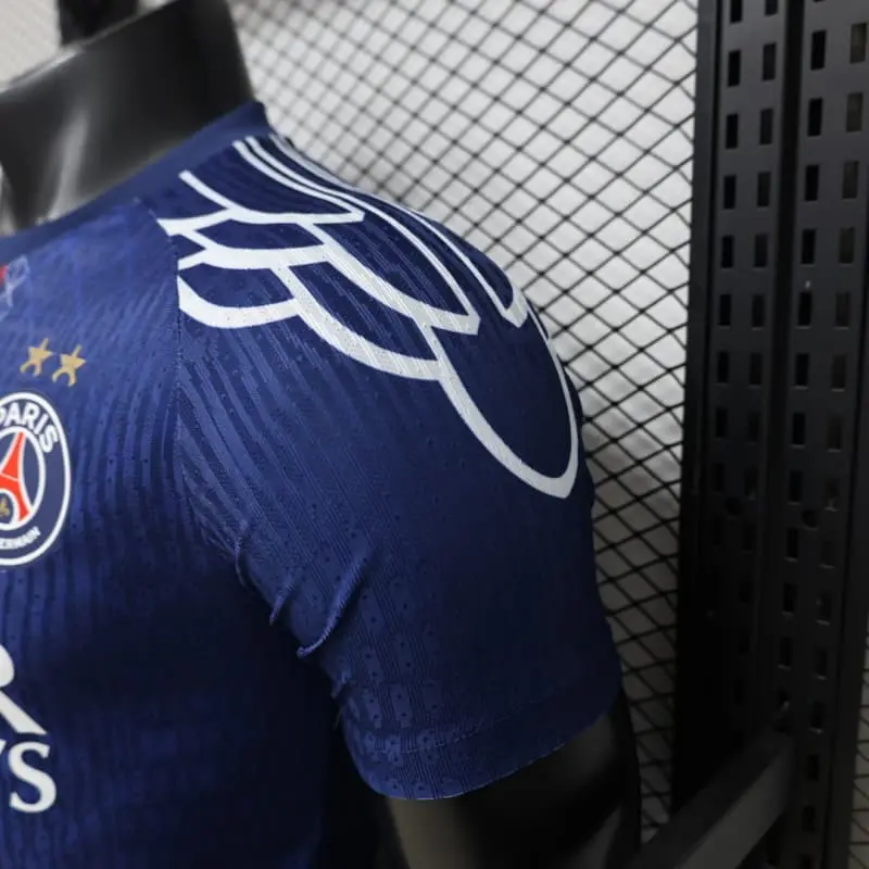Camiseta PSG 2025/2026 Edición Especial Azul con dos Estrellas (EDICIÓN JUGADOR)