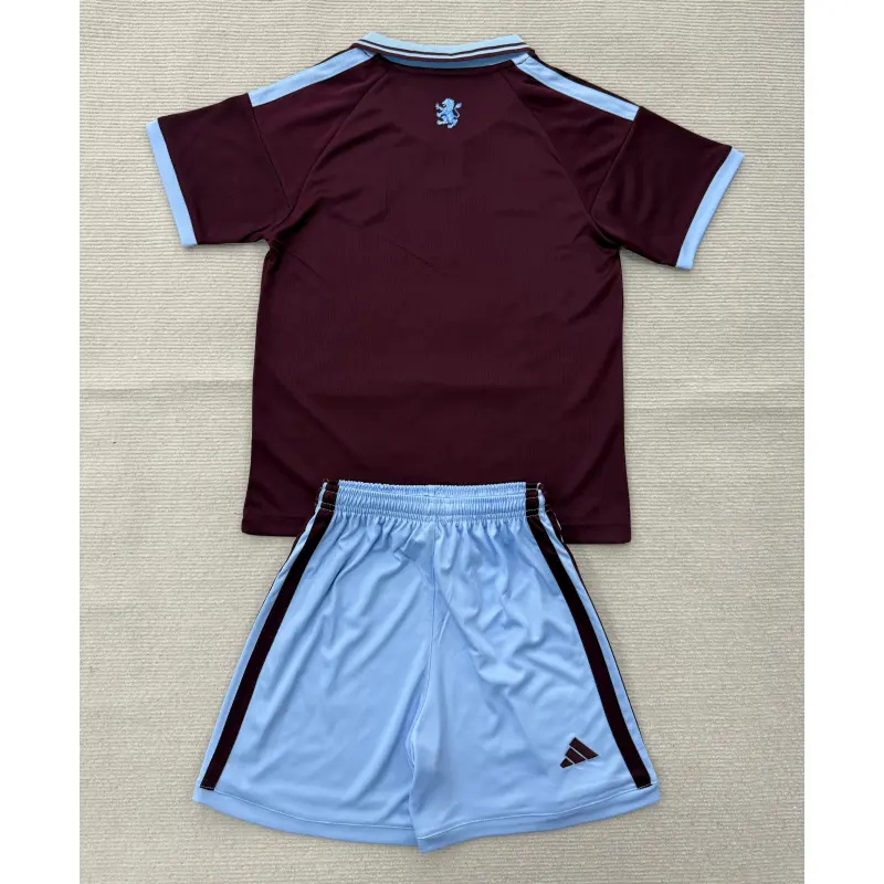 Camiseta Aston Villa Home 2026/2027 Borgoña Niño Kit