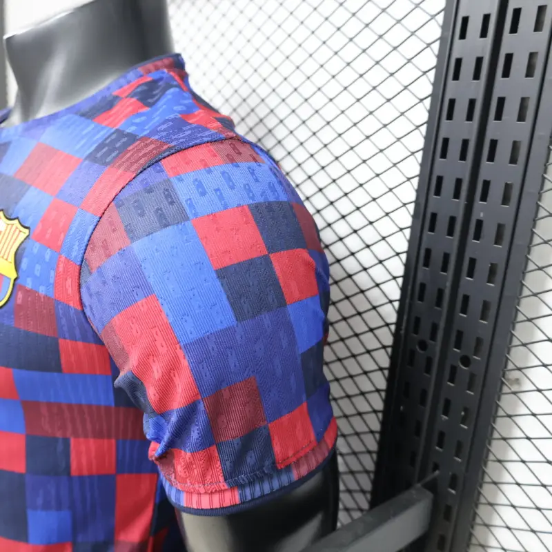 Camiseta Barcelon 2026/2027 Pre-Match Rojo/Azul (EDICIÓN JUGADOR)