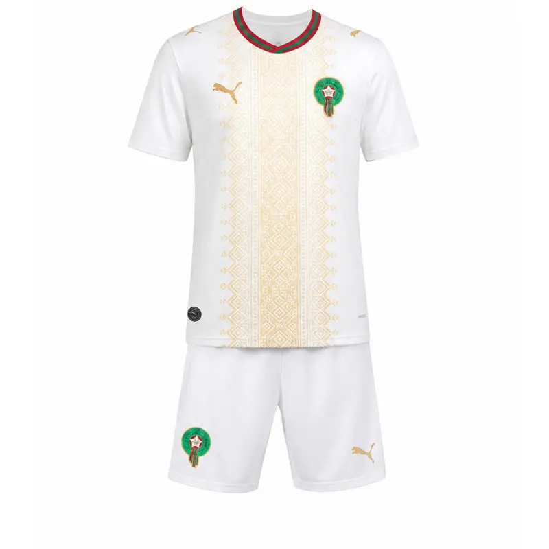 Camiseta Costa de Marfil Away Mundial 2026 Blanco Niño Kit