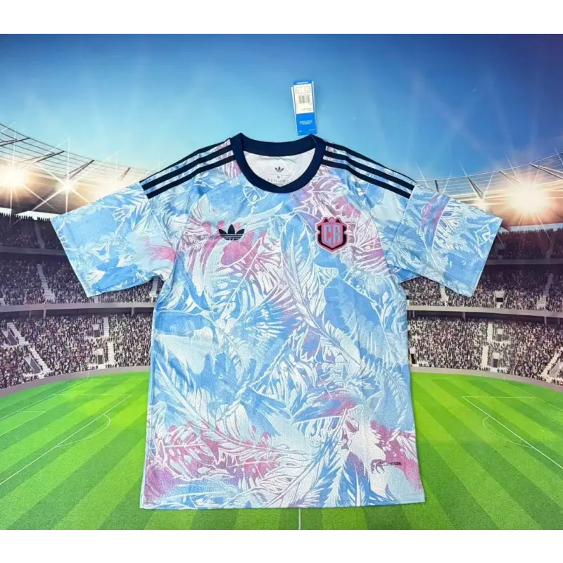 Camiseta Costa Rica Away Mundial 2026 Rojo Azul Claro/Rosa