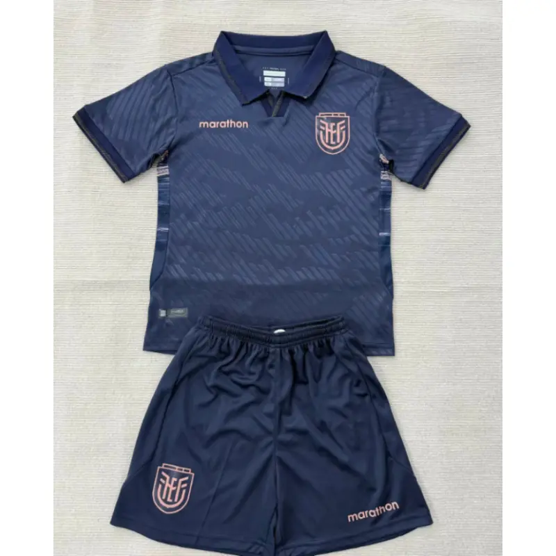 Camiseta Ecuador Away Mundial 2026 Azul Marino Niño Kit