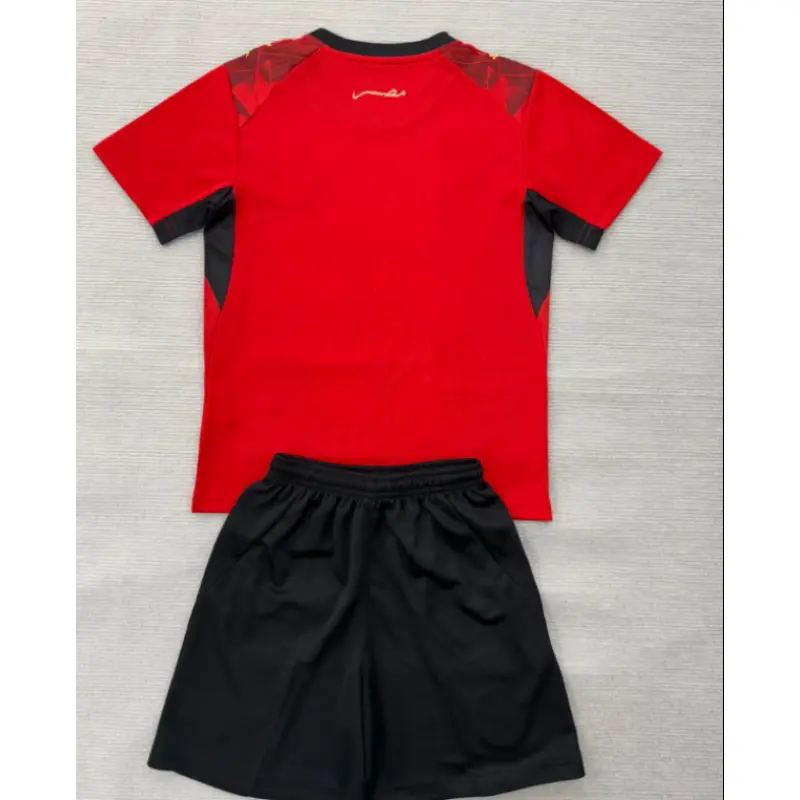 Camiseta Egipto Home Mundial 2026 Rojo Niño Kit