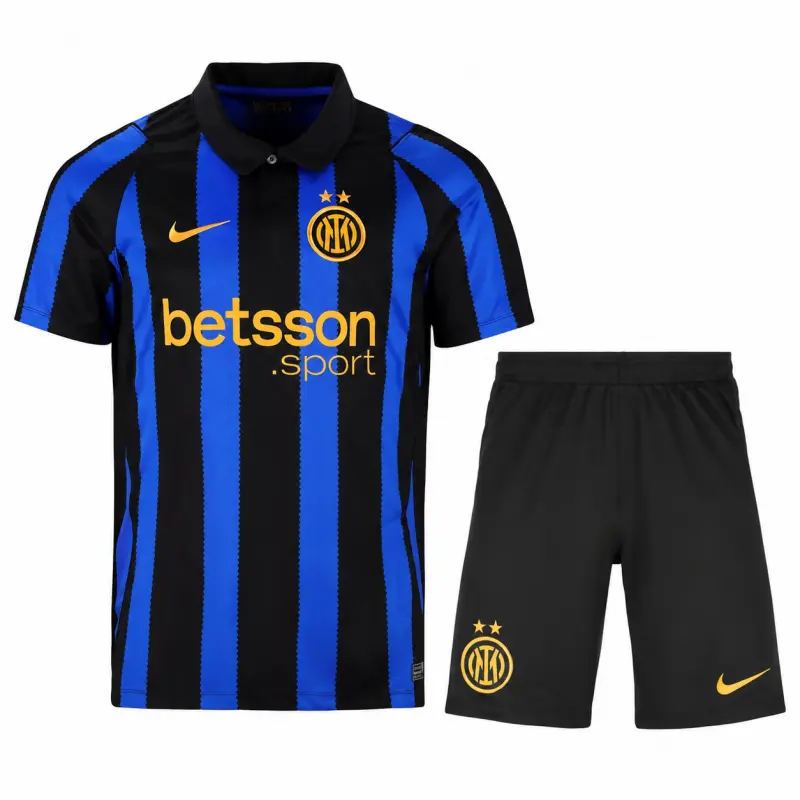 Camiseta Inter de Milan Home 2026/2027 Azul/Negro Niño Kit