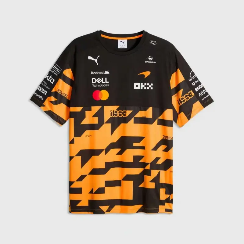 Camiseta McLaren F1 2026 Naranja/Negro