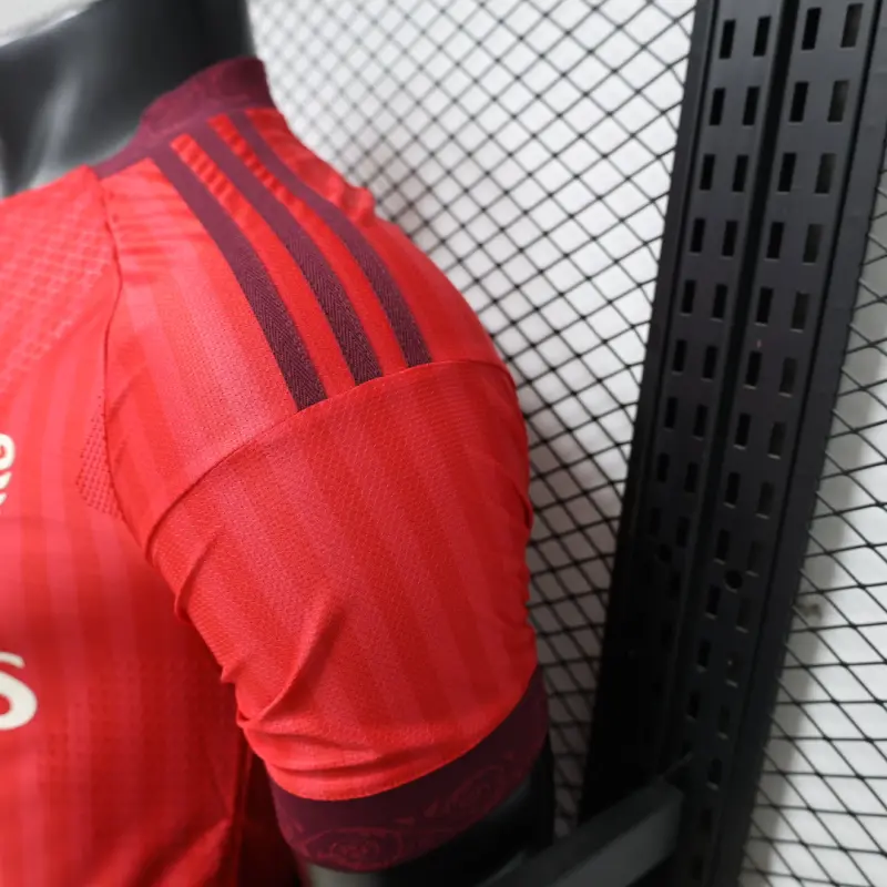 Camiseta Olympique De Lyon Away 2026/2027 Rojo (EDICIÓN JUGADOR)