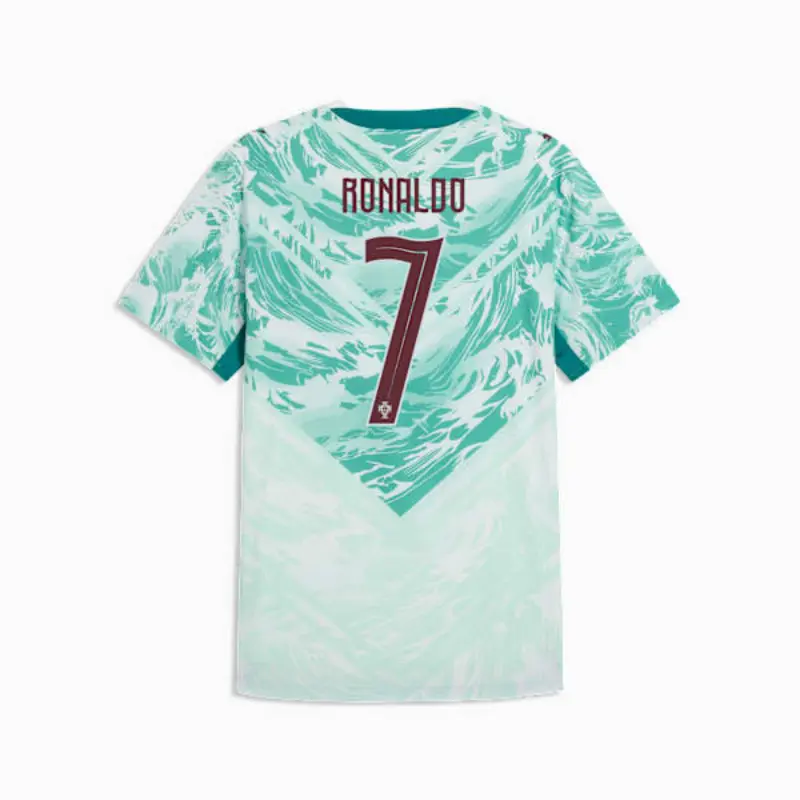 Camiseta Ronaldo 7 Portugal Away Mundial 2026 Verde/Blanco