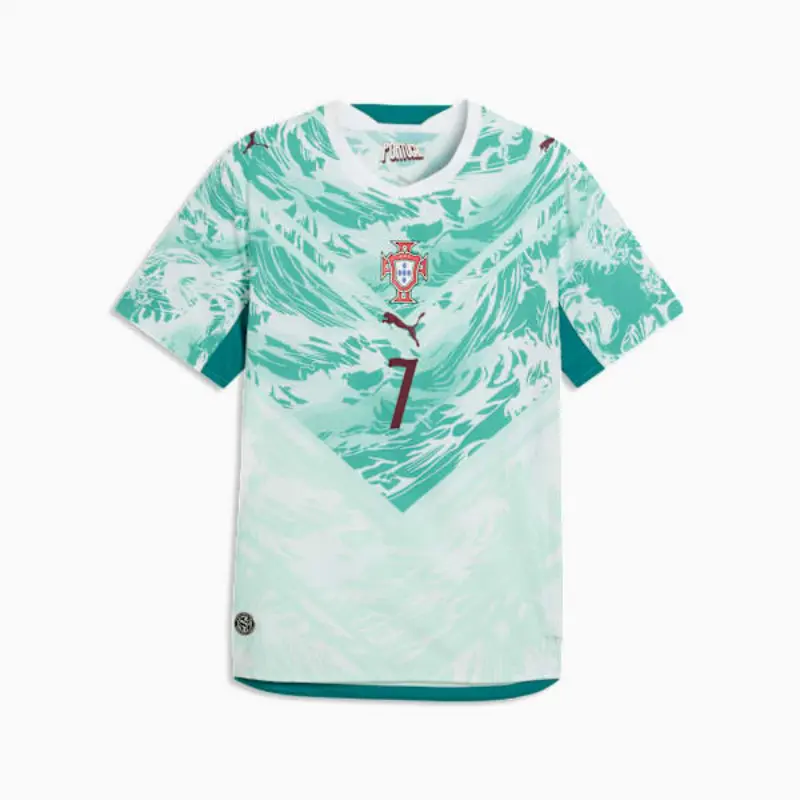 Camiseta Ronaldo 7 Portugal Away Mundial 2026 Verde/Blanco
