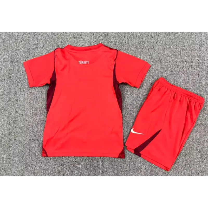 Camiseta Turquía Home Mundial 2026 Rojo Niño Kit