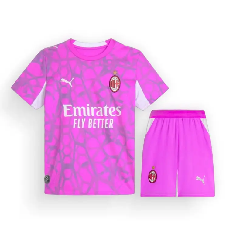 Camiseta de Portero AC Milan Away 2026/2027 Rosa Niño Kit