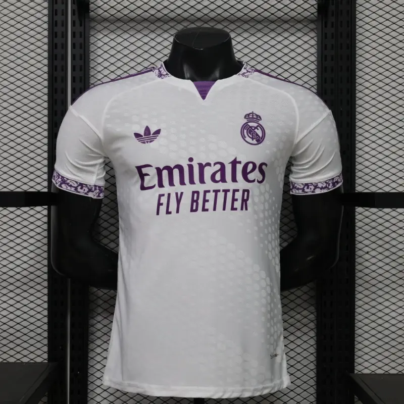 Camiseta Real Madrid 2026/2027 Edición Especial Blanco/Morado (EDICIÓN JUGADOR)