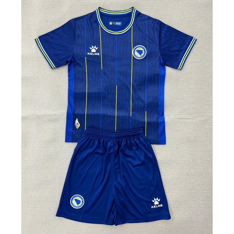 Camiseta Bosnia y Herzegovina Home Equipación Mundial 2026 Azul Niño Kit