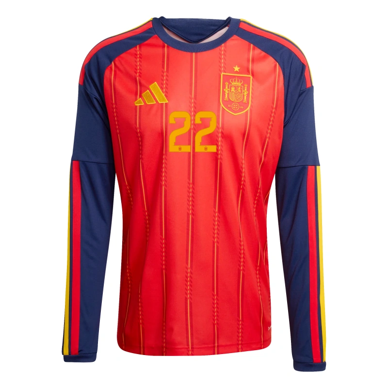 Camiseta Cubarsí 22 España 2026 Home Equipación Mundial ML Rojo/Azul
