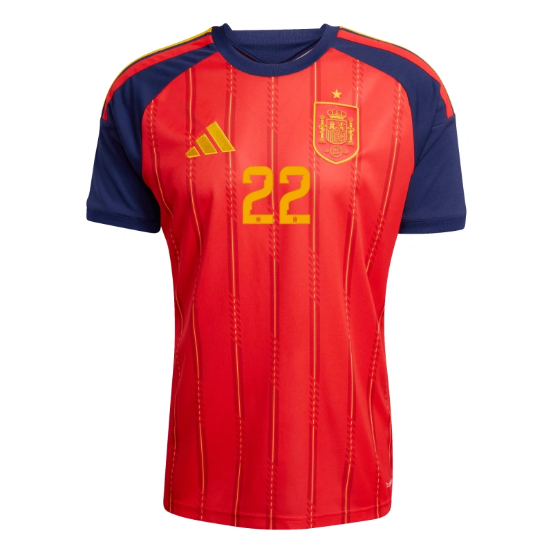 Camiseta Cubarsí 22 España 2026 Home Equipación Mundial Rojo/Azul