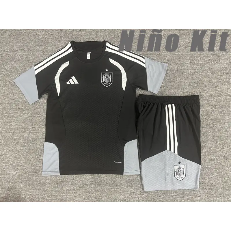 Camiseta de Entrenamiento España 2026 Niño Kit Negro