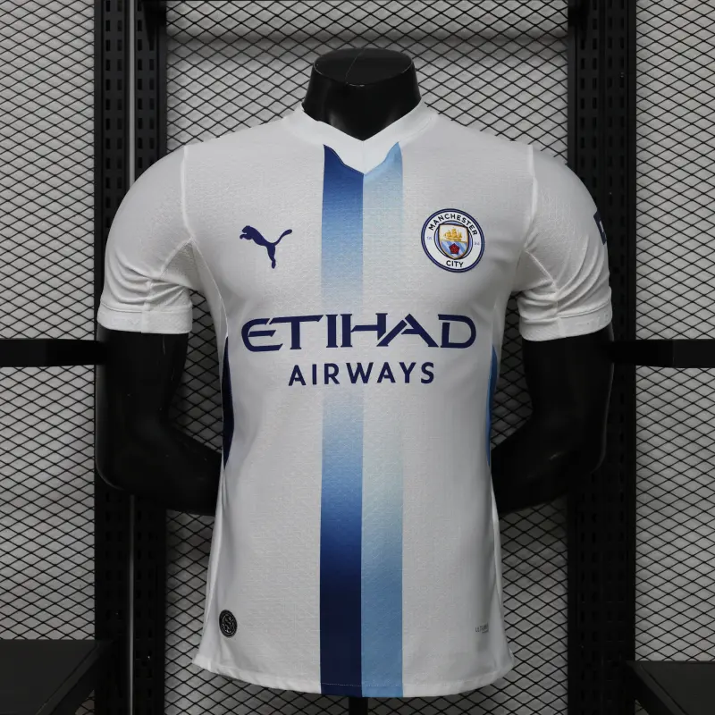 Camiseta Manchester City Third Equipación 2026/2027 Blanco/Azul (EDICIÓN JUGADOR)