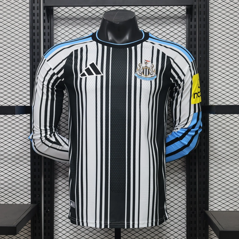 Camiseta Newcastle United Home Equipación 2026/2027 ML Negro/Blanco (EDICIÓN JUGADOR)