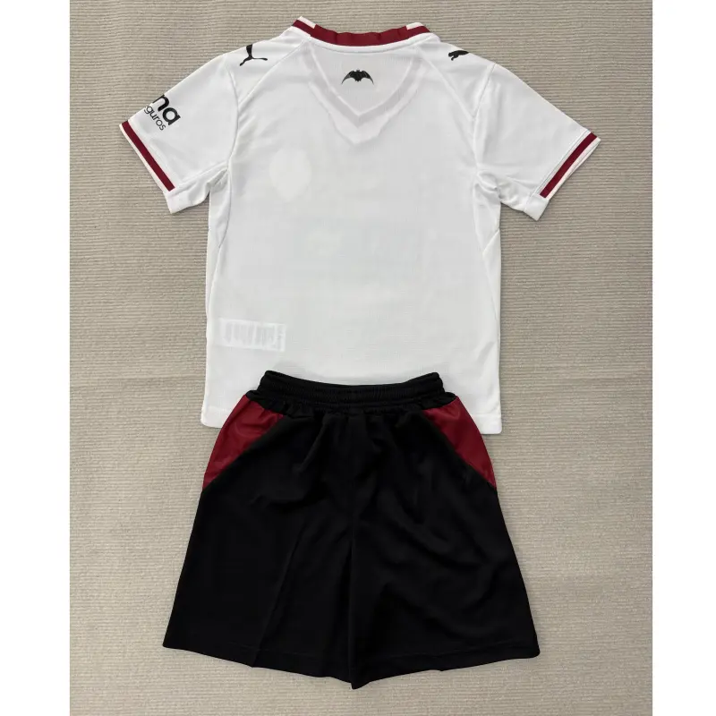 Camiseta Valencia Home Equipación 2026/2027 Blanco Niño Kit