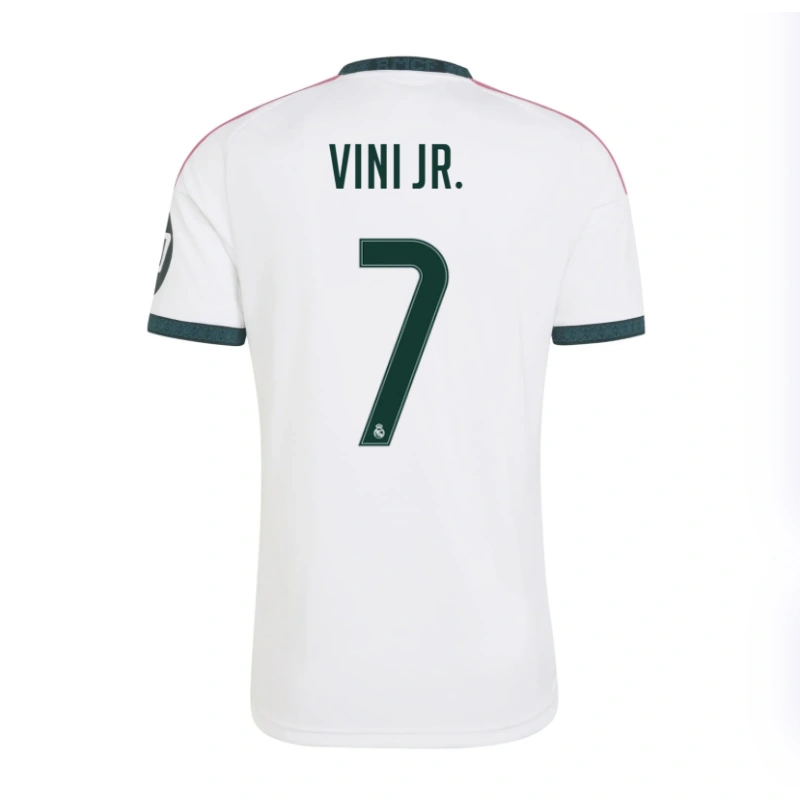 Camiseta VINI JR. 7 Real Madrid Home Equipación 2026/2027 Blanco con Parche HP