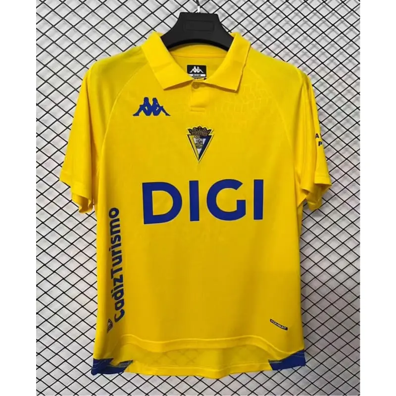 Camiseta Cadiz Home Equipación 2026/2027 Amarillo con Parche La Liga