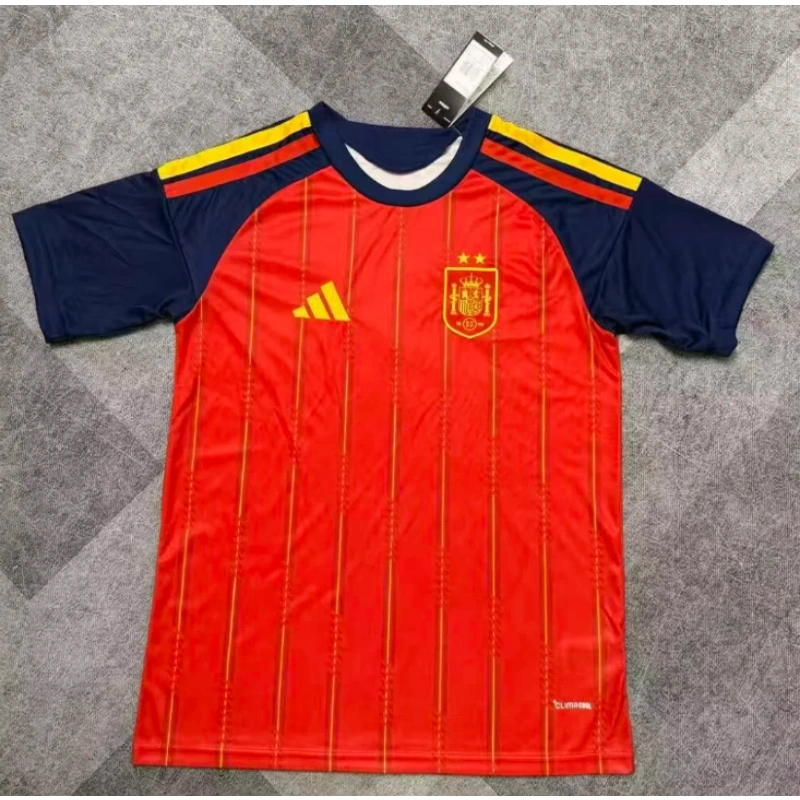 Camiseta España Home Equipación Mundial 2026 Rojo/Azul 2 Estrellas
