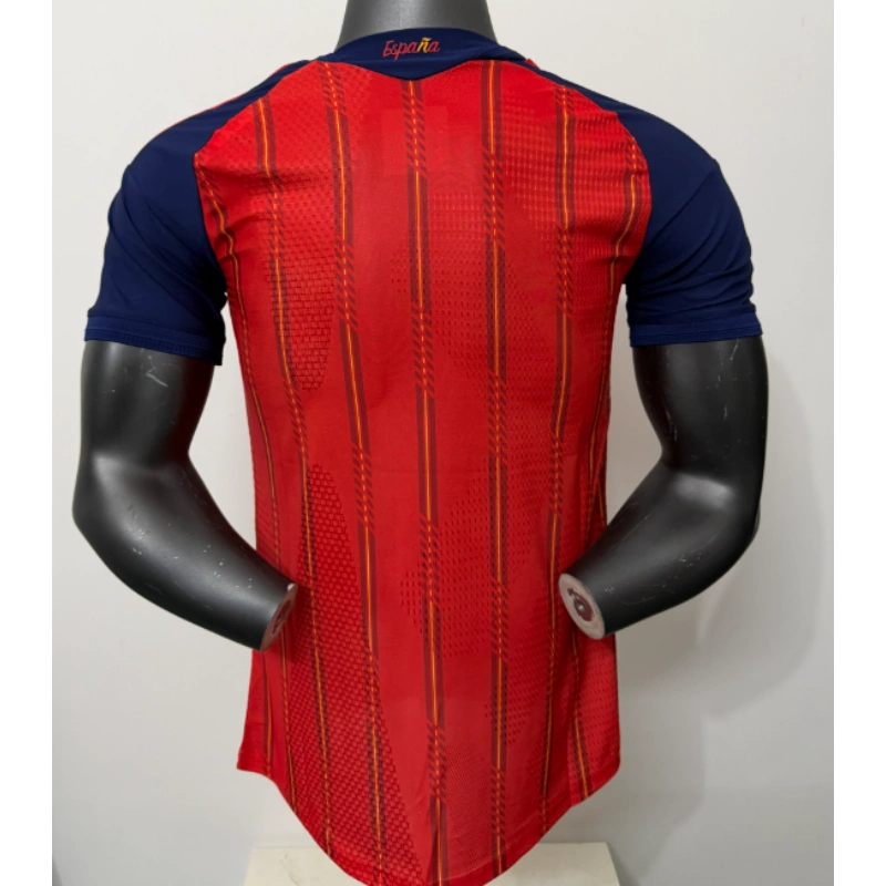 Camiseta España Home Equipación Mundial 2026 Rojo/Azul (EDICIÓN JUGADOR) 2 Estrellas