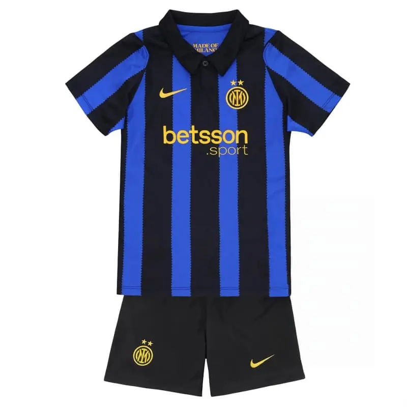 Camiseta Inter de Milan Home Equipación 2026/2027 Azul/Negro Niño Kit