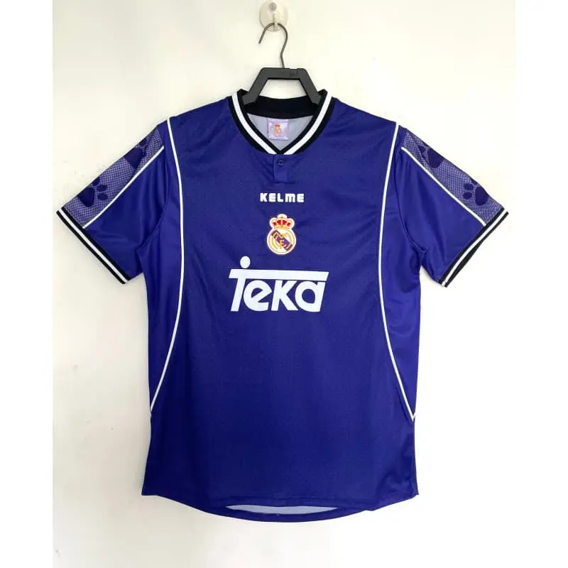 Camiseta Real Madrid Away Equipación Retro 1997/1998 Azul
