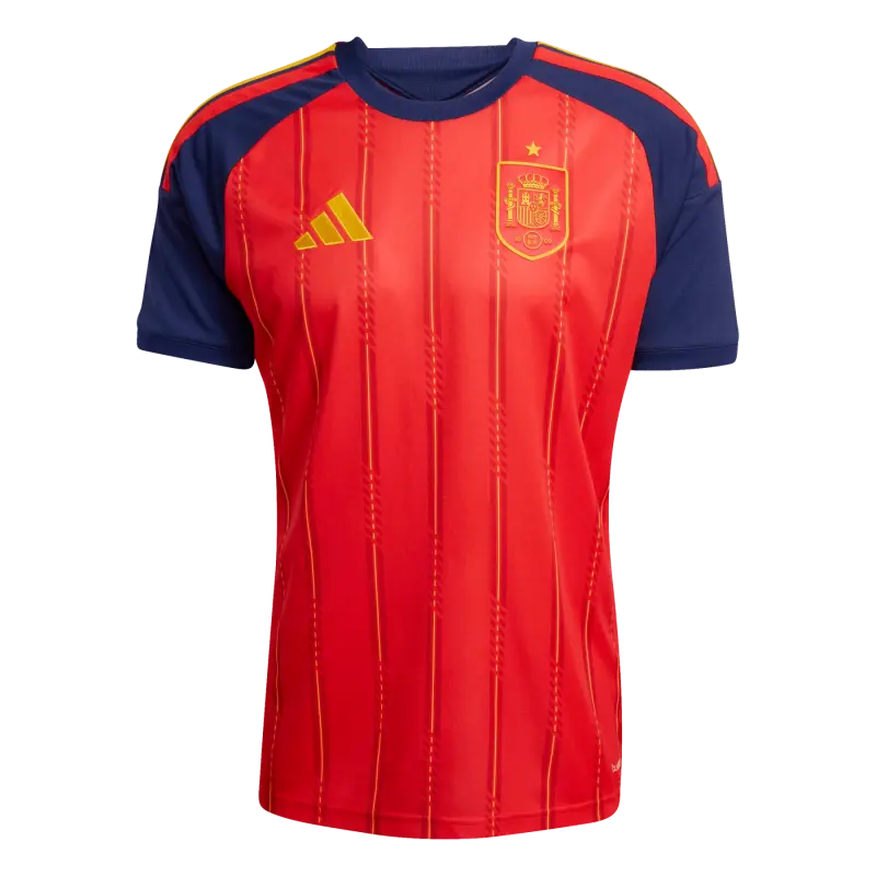 Camiseta España Home Equipación Mundial 2026 Rojo/Azul Edición Campeones